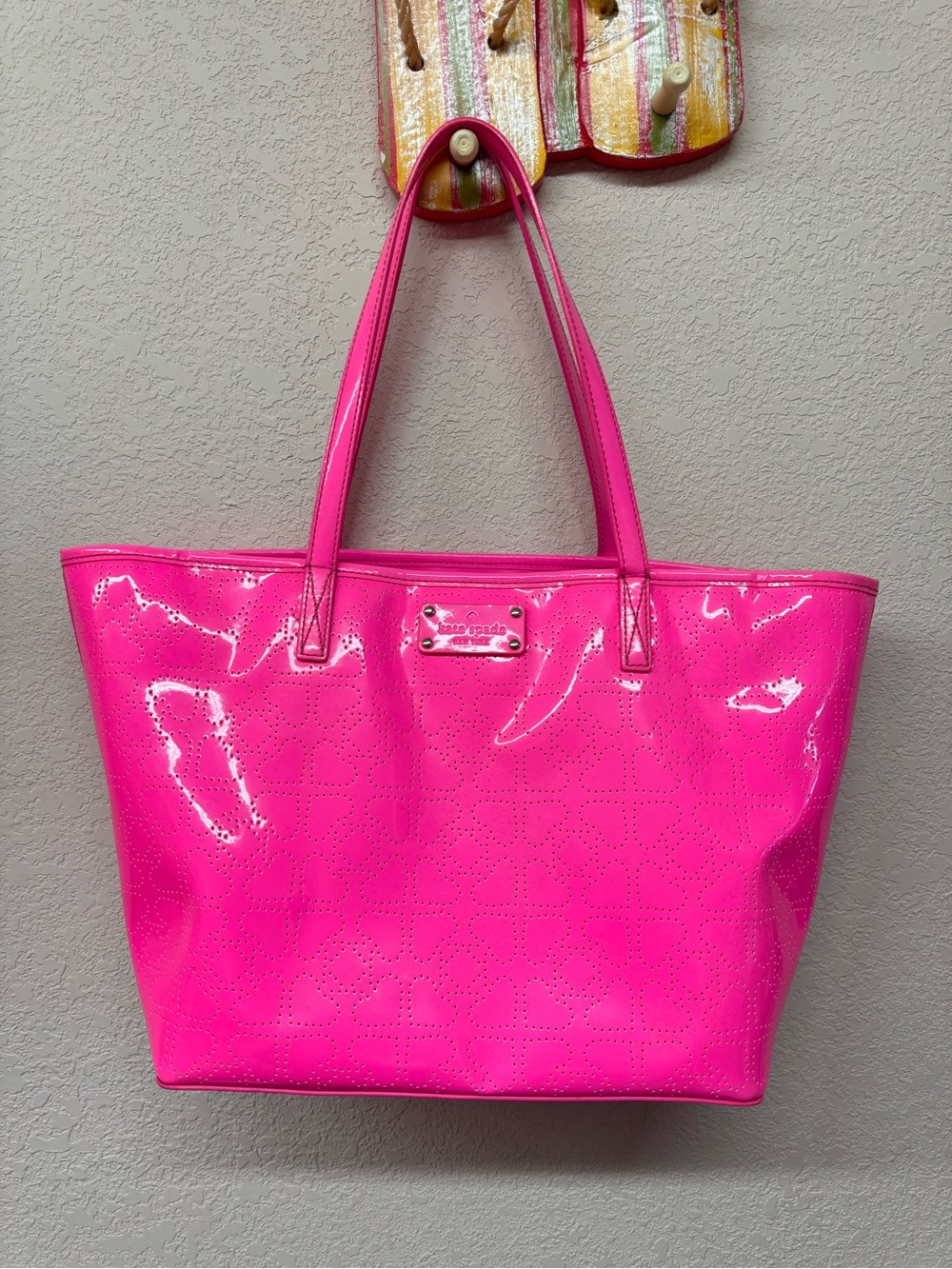 kate spade Hot Pink Patent Tote